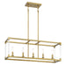 Minka-Lavery - 1459-695 - Five Light Island Pendant - Oro District - Soft Brass