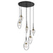 Minka-Lavery - 1536-726 - Six Light Pendant - Cody - Coal And Soft Brass
