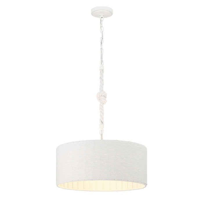 Minka-Lavery - 1804-44B - Three Light Pendant - Lodelle - Sand White