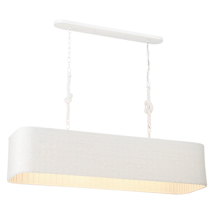 Minka-Lavery - 1806-44B - Four Light Island Chandelier - Lodelle - Matte White