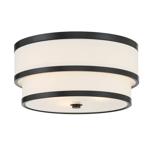 Minka-Lavery - 2444-66A - Three Light Flush Mount - Cascade - Coal