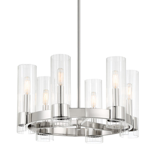 Minka-Lavery - 3895-77 - Six Light Chandelier - Vernon Place - Chrome