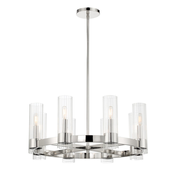 Minka-Lavery - 3898-77 - Eight Light Chandelier - Vernon Place - Chrome
