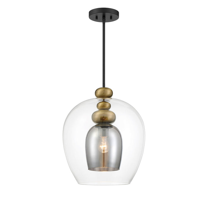 Metropolitan - N6661-865 - One Light Pendant - Amesbury - Coal And Oxidized Aged Brass