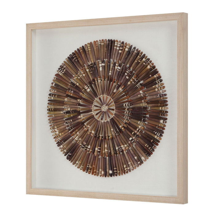 Uttermost - 03501 - Shadow Box - Tiger Sea Urchin - Natural Pine Wood