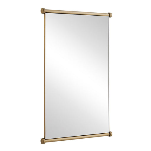 Scroll Mirror Antique Brass
