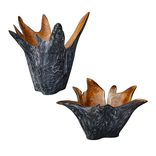 Starpetal Bowls Set/2 Natural