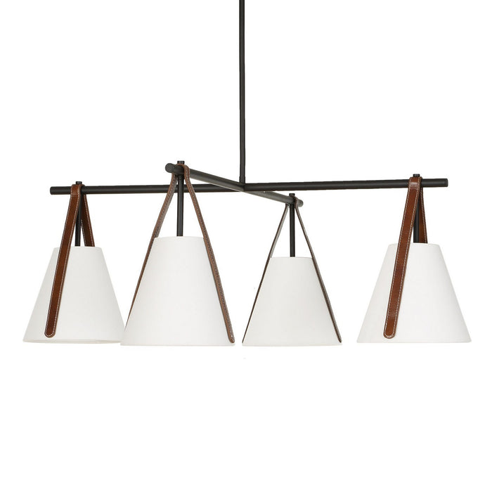 Uttermost - 21418 - Four Light Chandelier - Reins - Matte Black