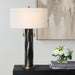 Uttermost - 30741 - Two Light Table Lamp - Carmine - Antique Brass