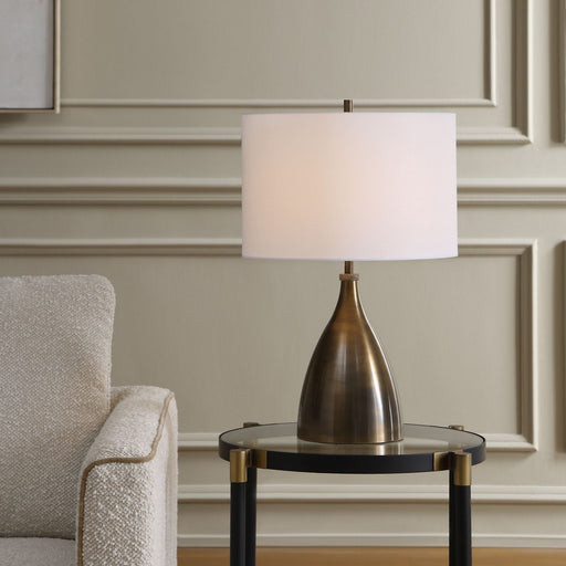 Jereko One Light Table Lamp Antique Brass