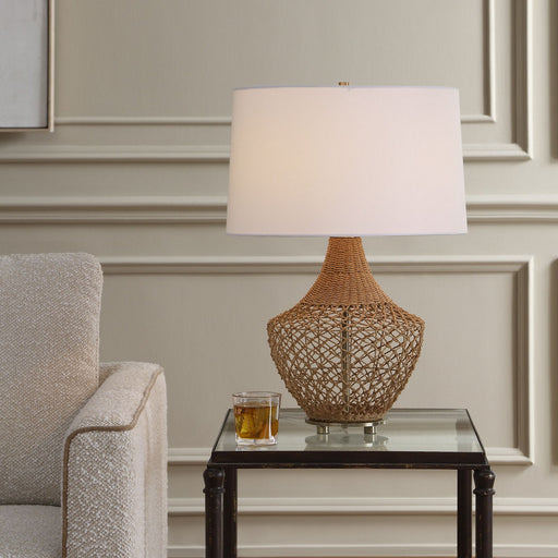 Samori One Light Table Lamp Antique Brass