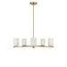 Generation Lighting - GLC1935SBE - Five Light Chandelier - Neblina - Satin Brass