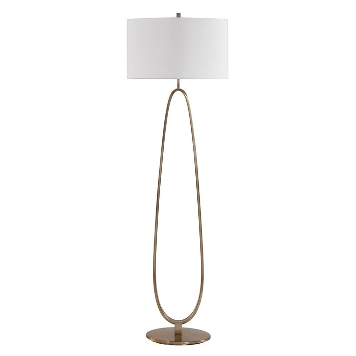 Uttermost - 30787 - One Light Floor Lamp - Tordin - Antique Brass