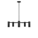 Generation Lighting - GLC2055MBK - Five Light Chandelier - Zentro - Midnight Black