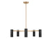 Generation Lighting - GLC2055SBE - Five Light Chandelier - Zentro - Satin Brass