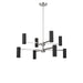 Generation Lighting - GLC2068BNE - Eight Light Chandelier - Zentro - Brushed Nickel