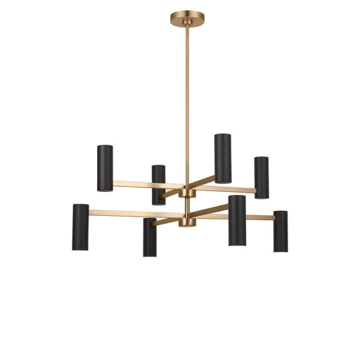 Generation Lighting - GLC2068SBE - Eight Light Chandelier - Zentro - Satin Brass