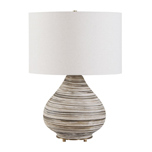 Azura One Light Table Lamp Antique Brass