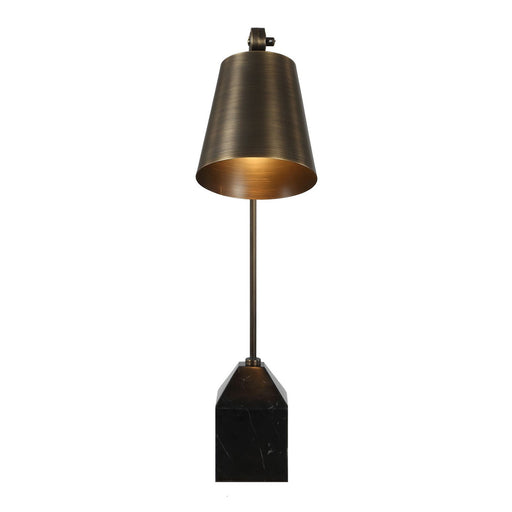 Hutchinson One Light Desk Lamp Golden Bronze