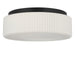 Generation Lighting - GLF1992MBKE - Two Light Flush Mount - Axira - Midnight Black