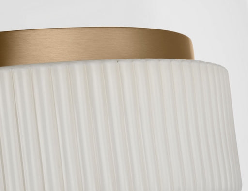 Axira Two Light Flush Mount Satin Brass