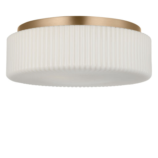 Axira Two Light Flush Mount Satin Brass