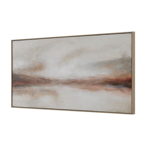 Haze In The Horizon Landscape Painting Light Oak