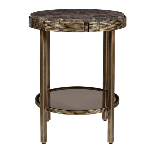 Cusano Accent Table Antique Brass