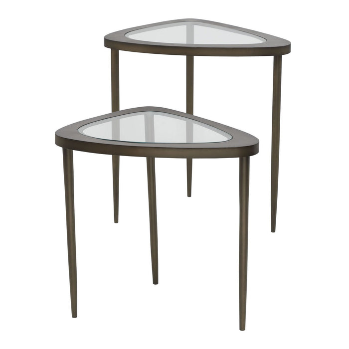 Uttermost - 50346 - Nesting Tables, S/2 - Millar - Antiqued Brass