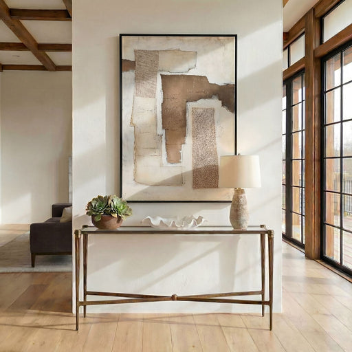 Amara Console Table Antique Brass