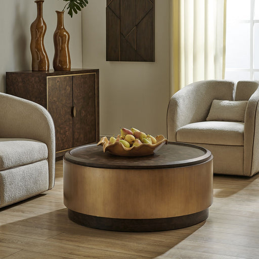 Parrish Coffee Table Antique Brass