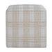 Uttermost - 53147 - Ottoman - Joie - Plush Chenille In Porcelain Plaid