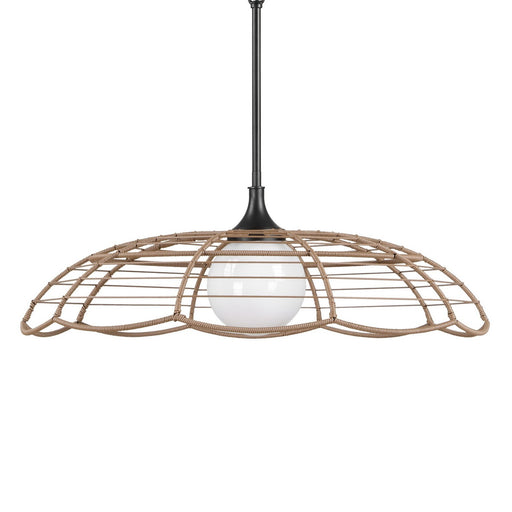 Lakeside One Light Pendant Matte Black