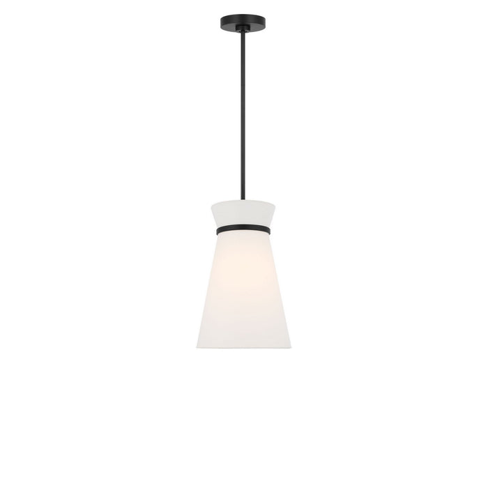 Generation Lighting - GLP1751MBK - One Light Pendant - Fynn - Midnight Black