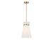 Generation Lighting - GLP1751SB - One Light Pendant - Fynn - Satin Brass