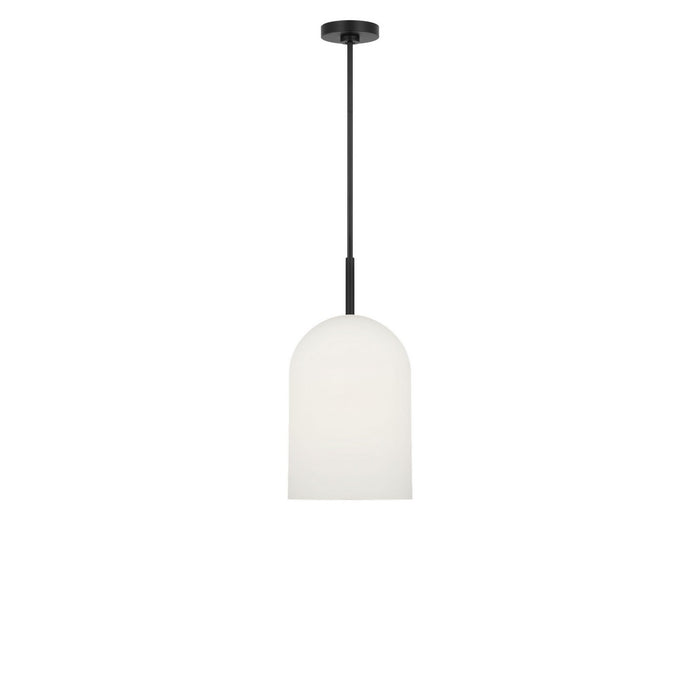Generation Lighting - GLP1941MBKE - One Light Pendant - Neblina - Midnight Black