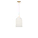 Generation Lighting - GLP1941SB - One Light Pendant - Neblina - Satin Brass