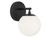 Generation Lighting - GLV1831MBK - One Light Vanity - Nube - Midnight Black