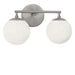 Generation Lighting - GLV1842BNE - Two Light Vanity - Nube - Brushed Nickel