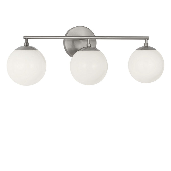 Generation Lighting - GLV1853BNE - Three Light Vanity - Nube - Brushed Nickel