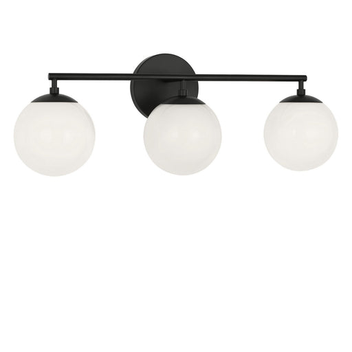 Generation Lighting - GLV1853MBK - Three Light Vanity - Nube - Midnight Black