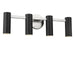Generation Lighting - GLV2084BN - Four Light Vanity - Zentro - Brushed Nickel