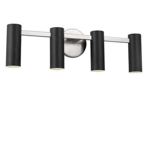 Generation Lighting - GLV2084BNE - Four Light Vanity - Zentro - Brushed Nickel