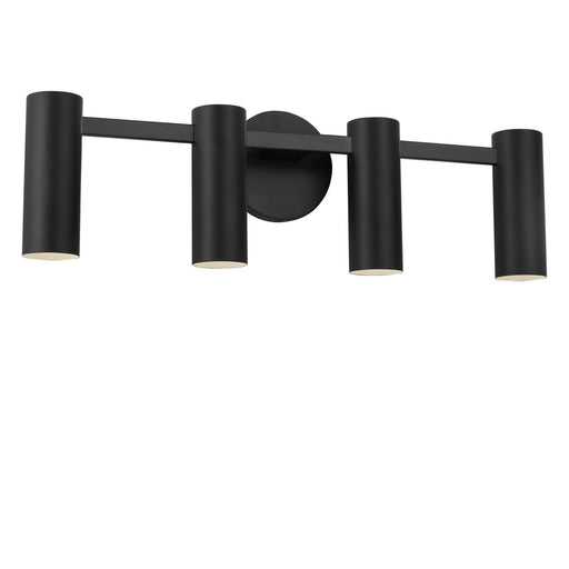Generation Lighting - GLV2084MBKE - Four Light Vanity - Zentro - Midnight Black