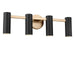 Generation Lighting - GLV2084SB - Four Light Vanity - Zentro - Satin Brass