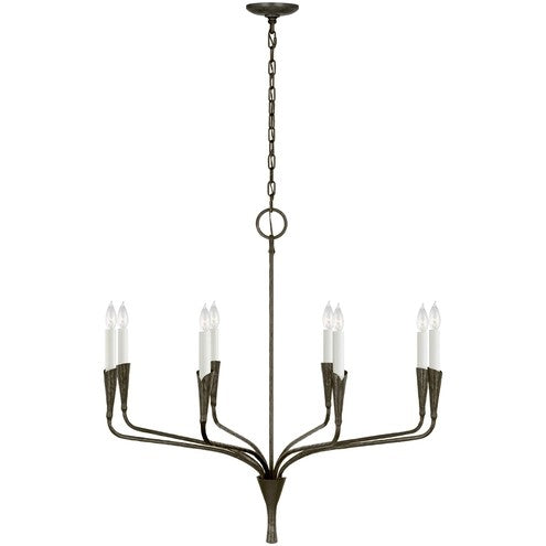Aiden LED Chandelier Aged Iron