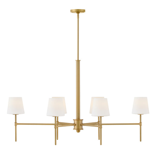 Saunders LED Chandelier Lacquered Brass