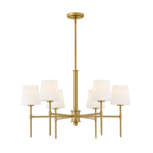 Saunders LED Linear Pendant Lacquered Brass