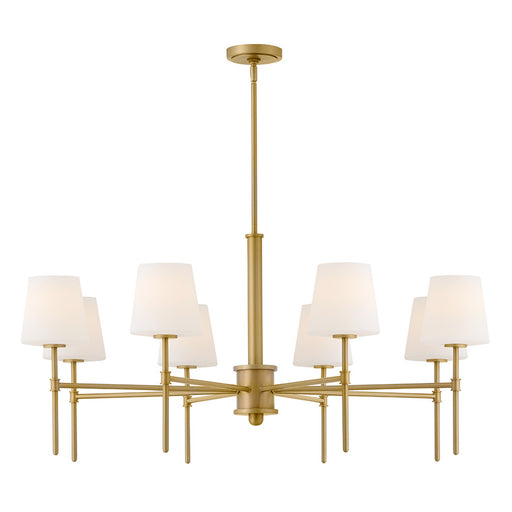 Saunders LED Chandelier Lacquered Brass