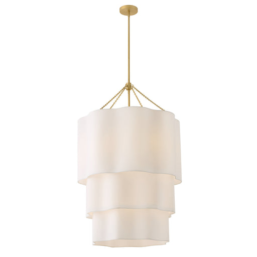 Gwen LED Chandelier Lacquered Brass